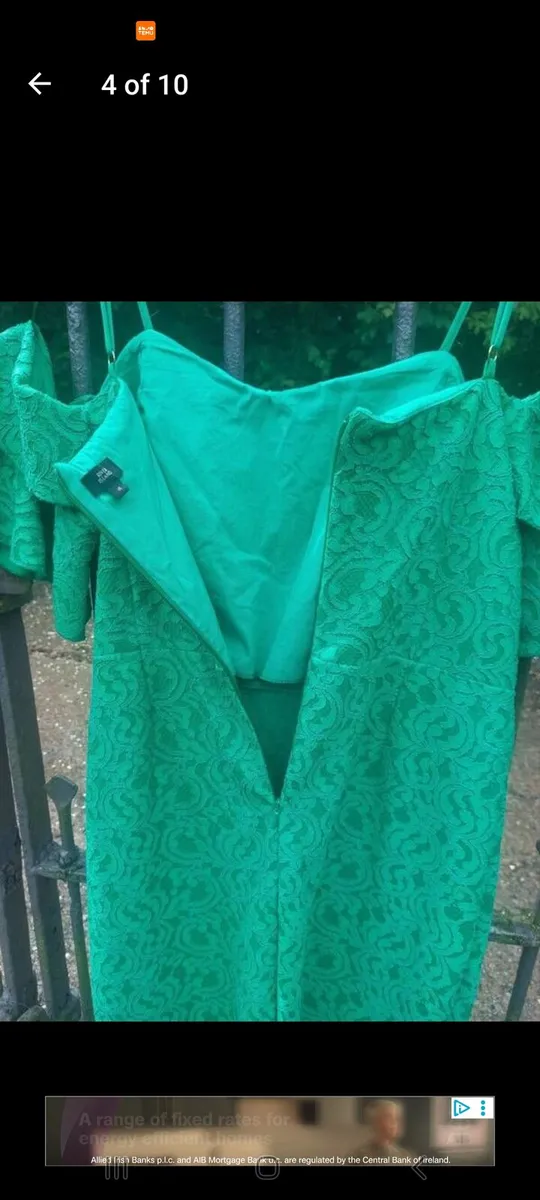 River Island emerald green lace dress (free post) - Image 4
