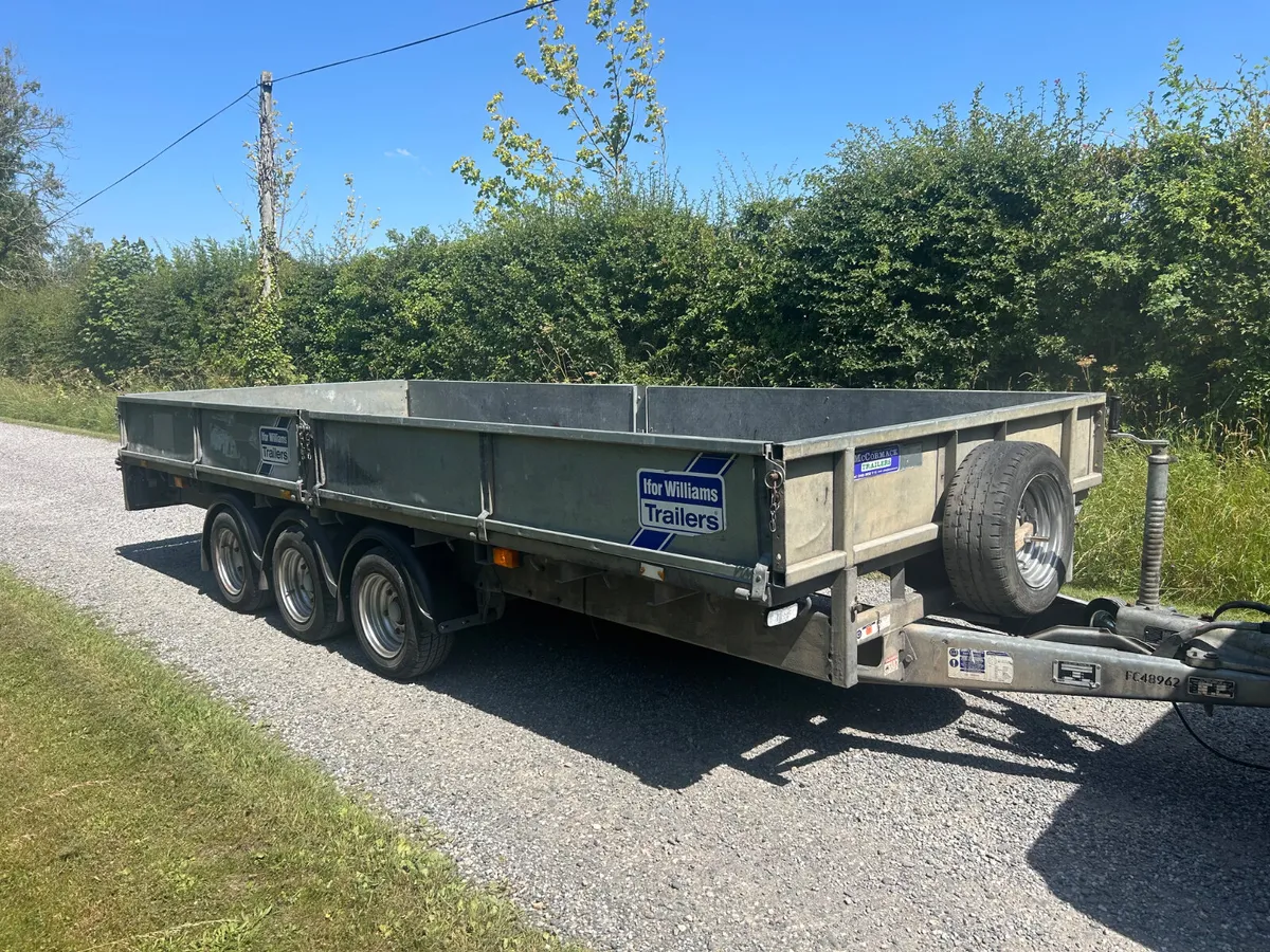 Ifor Williams 16x6,6  Tri Axle Dropside Trailer - Image 2