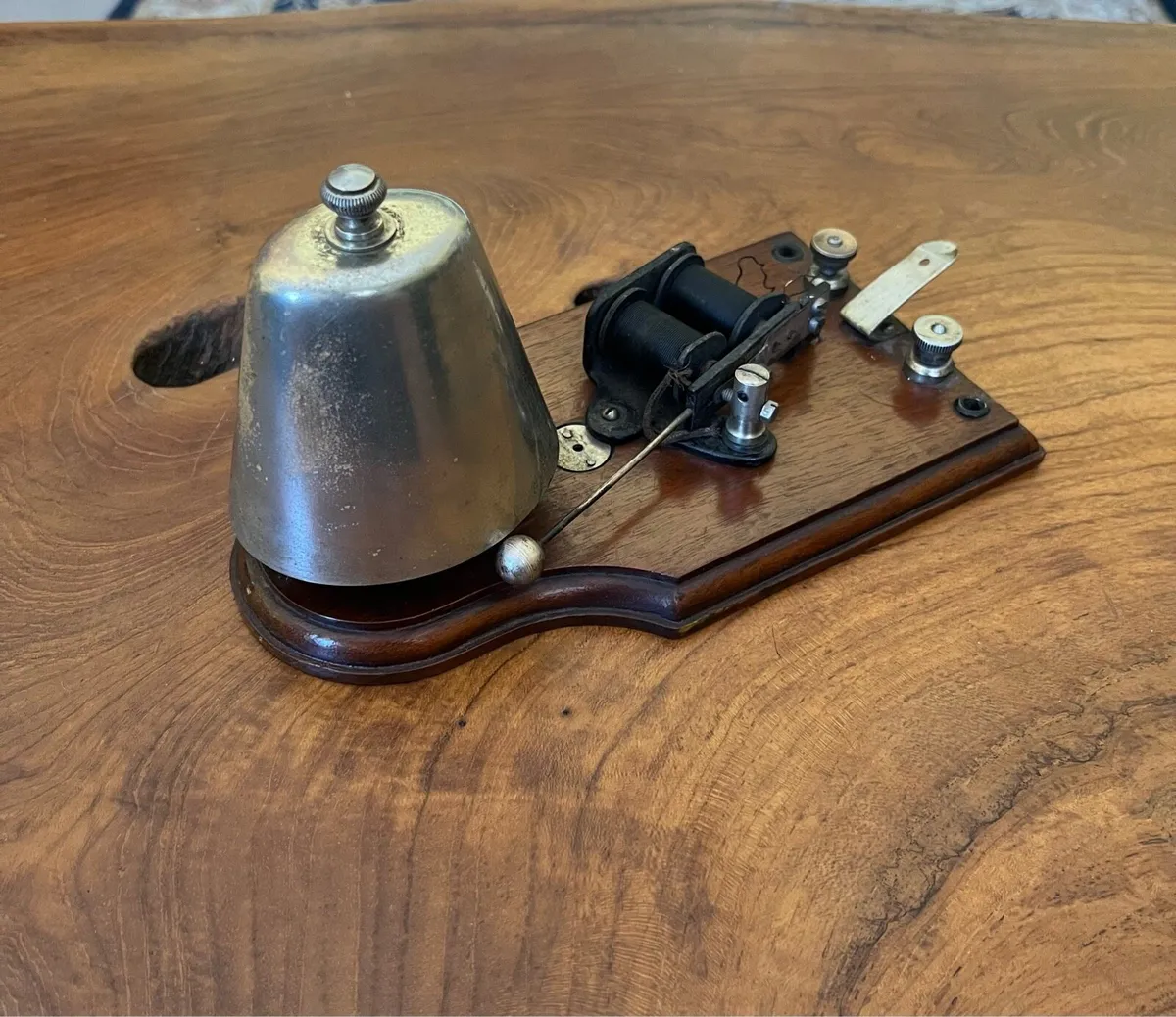 Antique Sterling London Door/Shop Bell - Image 1
