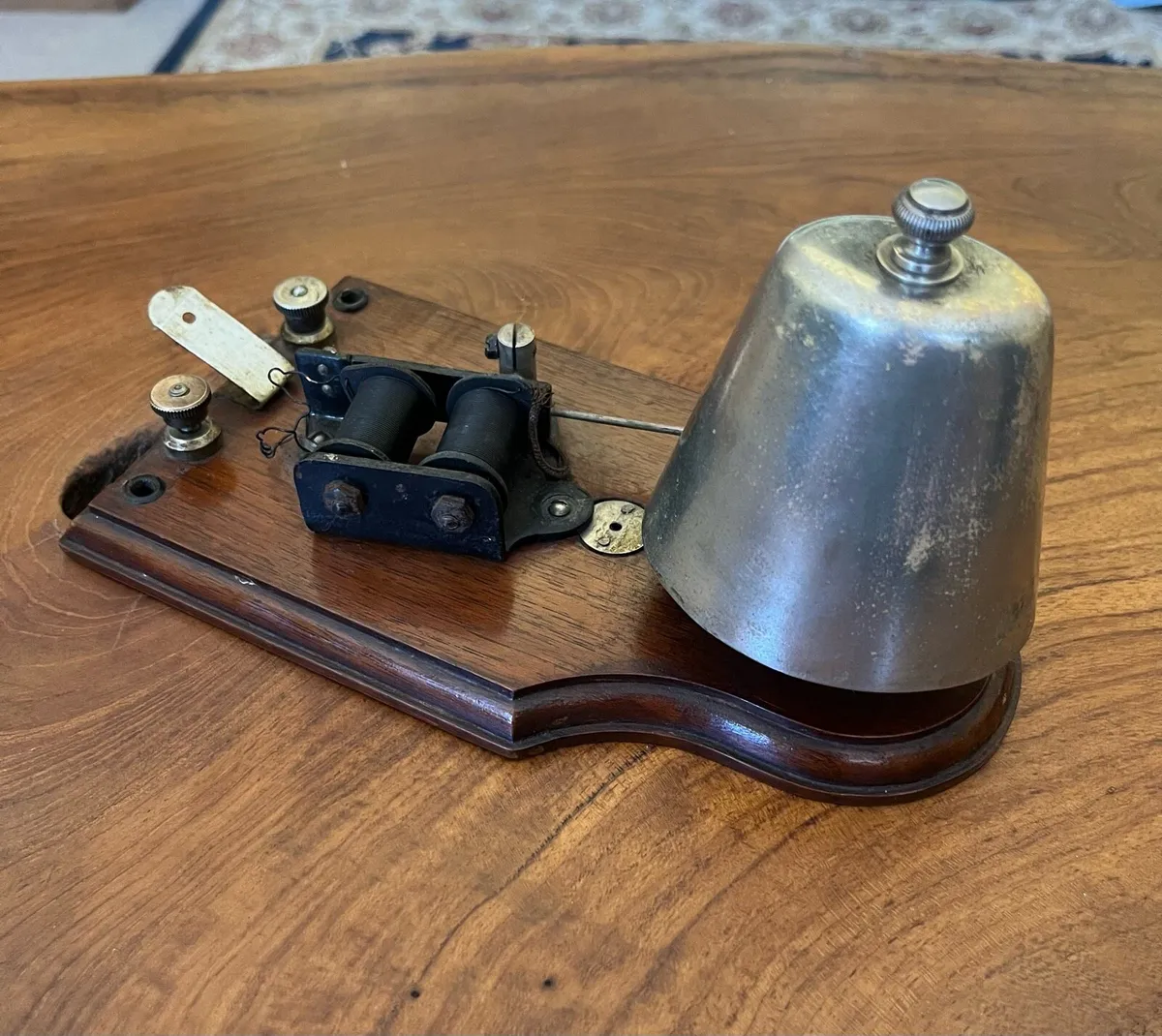 Antique Sterling London Door/Shop Bell - Image 2