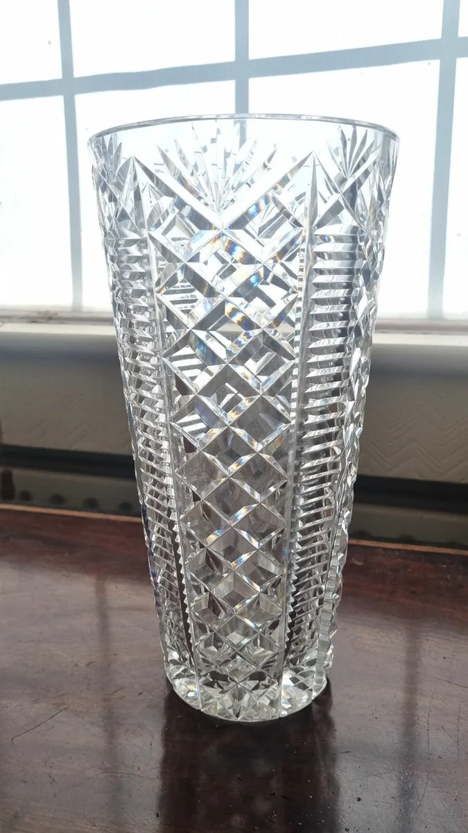 Waterford Glass Flower Vase - Image 1