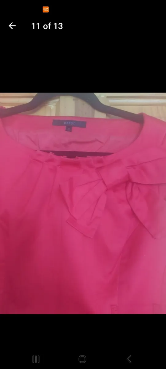 Coast red dress with bow (free post) - Image 4