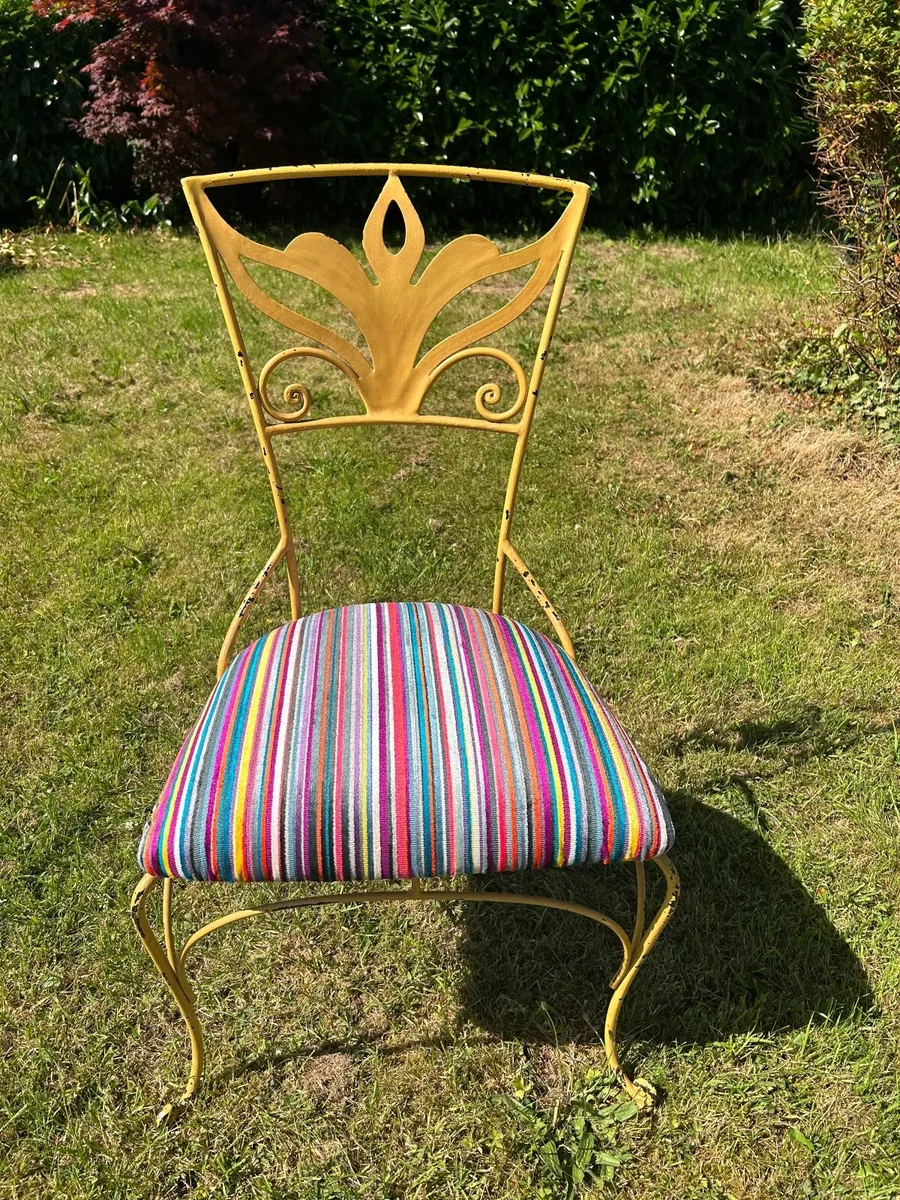 Six Retro Statement Chair – Steel  Chairs - Image 2