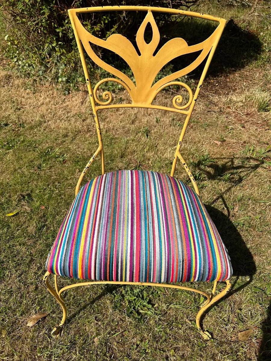 Six Retro Statement Chair – Steel  Chairs - Image 3