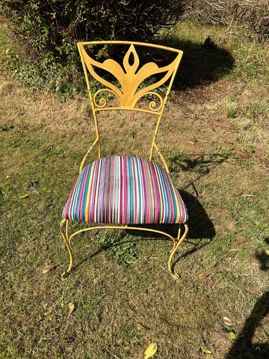 Six Retro Statement Chair – Steel  Chairs - Image 4