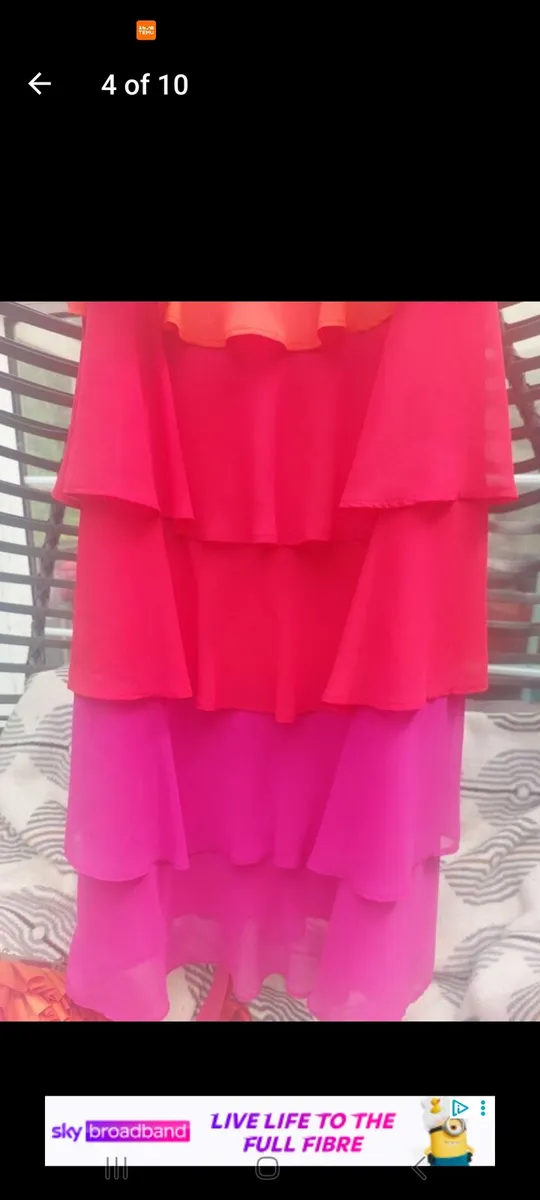 Debut tiered dress with matching bag (free post) - Image 4