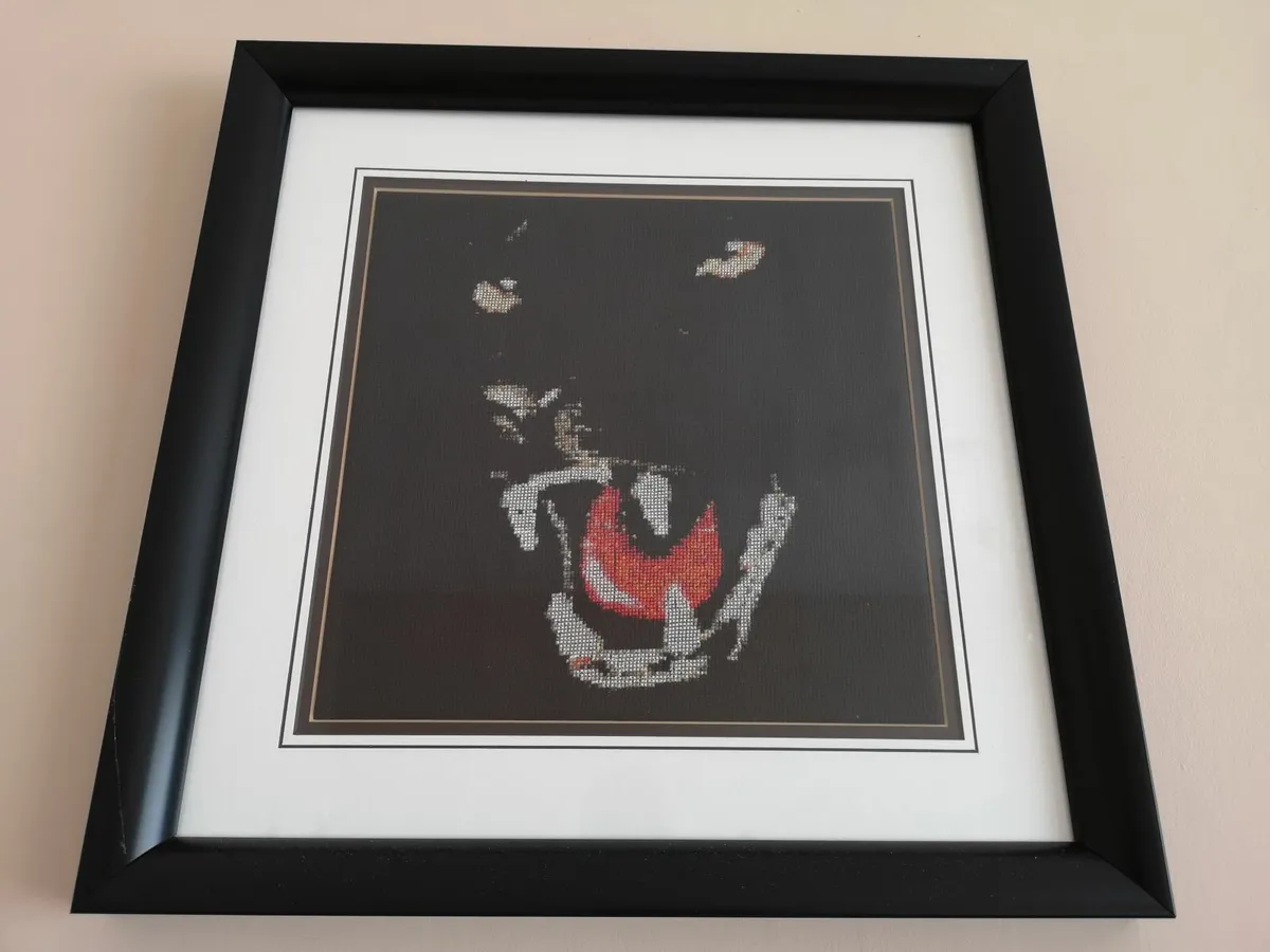 Wall Painting Frame Hand Made Black Puma Art Deco - Image 1