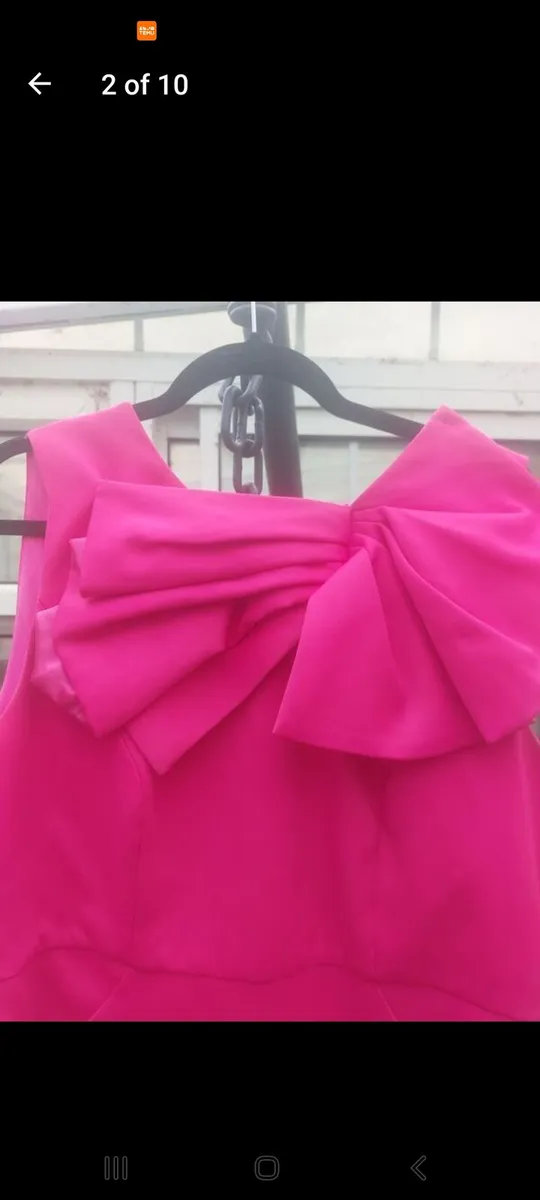 V by Very cerise origami dress (free post) - Image 2