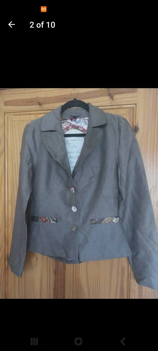 St Martins linen cotton blend jacket (free post) - Image 2
