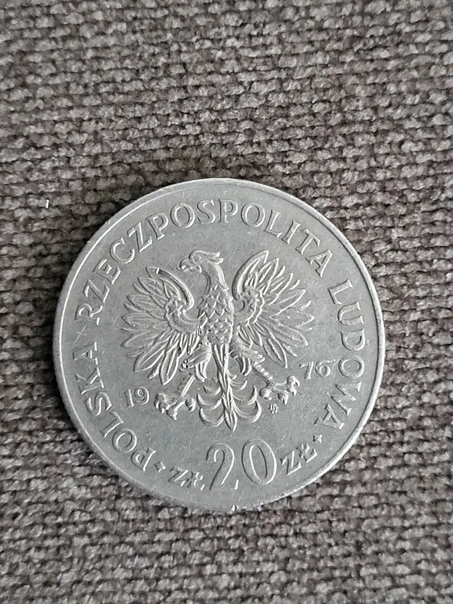 1976 Poland 20 Zlote Zloty Zlotych Coin - Image 1