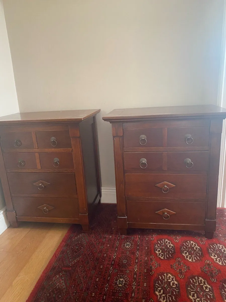 Chest of drawers and 2 matching lockers - Image 4