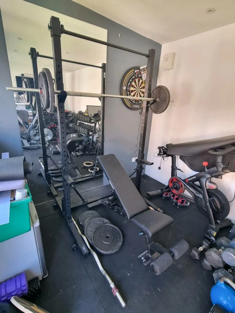 Squat rack - Bench- weights - barbell - Image 1