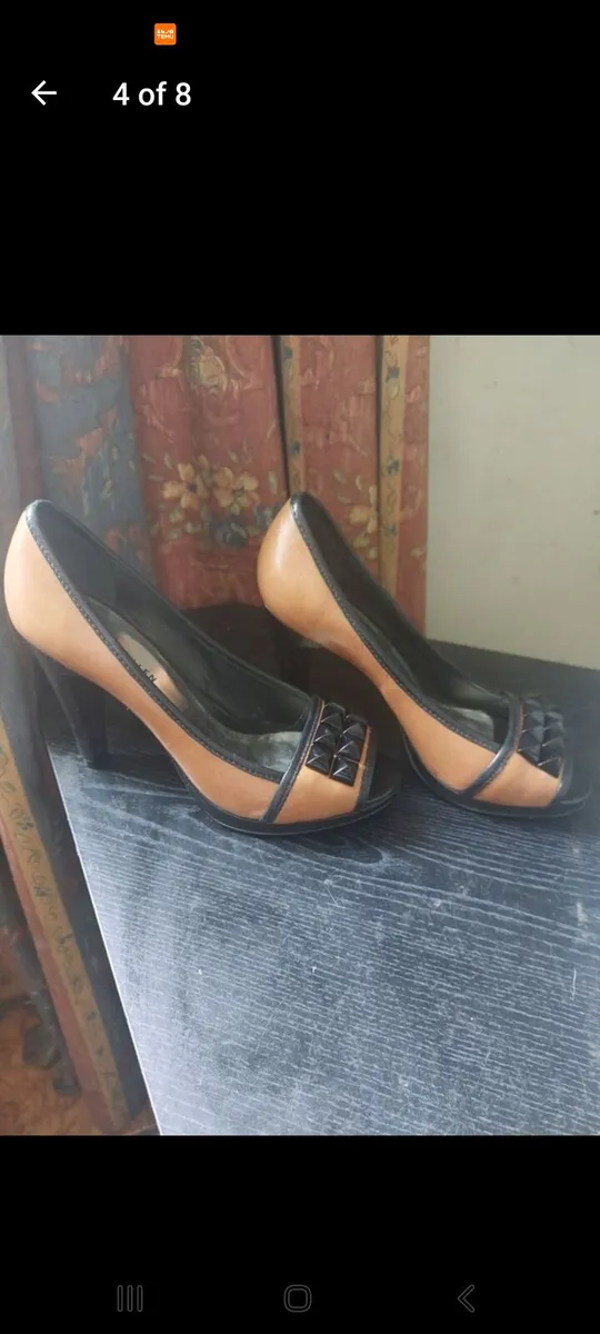 Karen Millen brown leather shoes (free post) - Image 4
