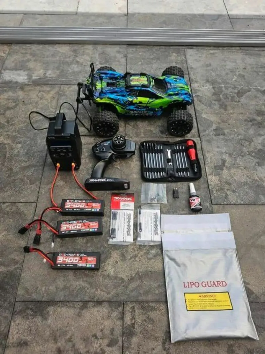 Traxxas Rustler 4x4 VXL Ultimate RC Set Fast Fun - Image 1