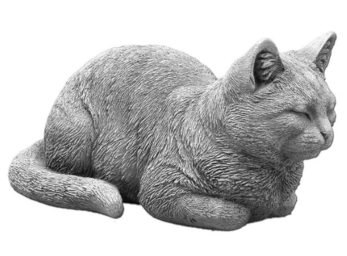 Cast Stone / Concrete Ornamental Cat Statue (Large) - New - Image 1