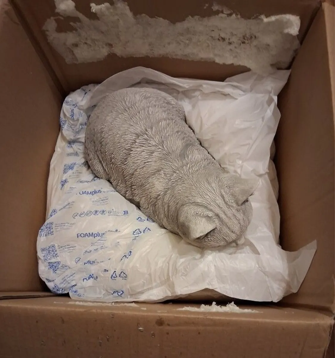Cast Stone / Concrete Ornamental Cat Statue (Large) - New - Image 3