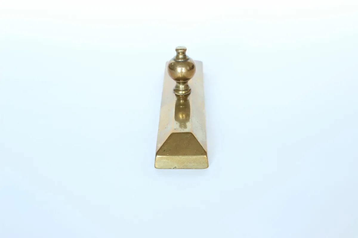 Antique Brass Paperweight - Image 2