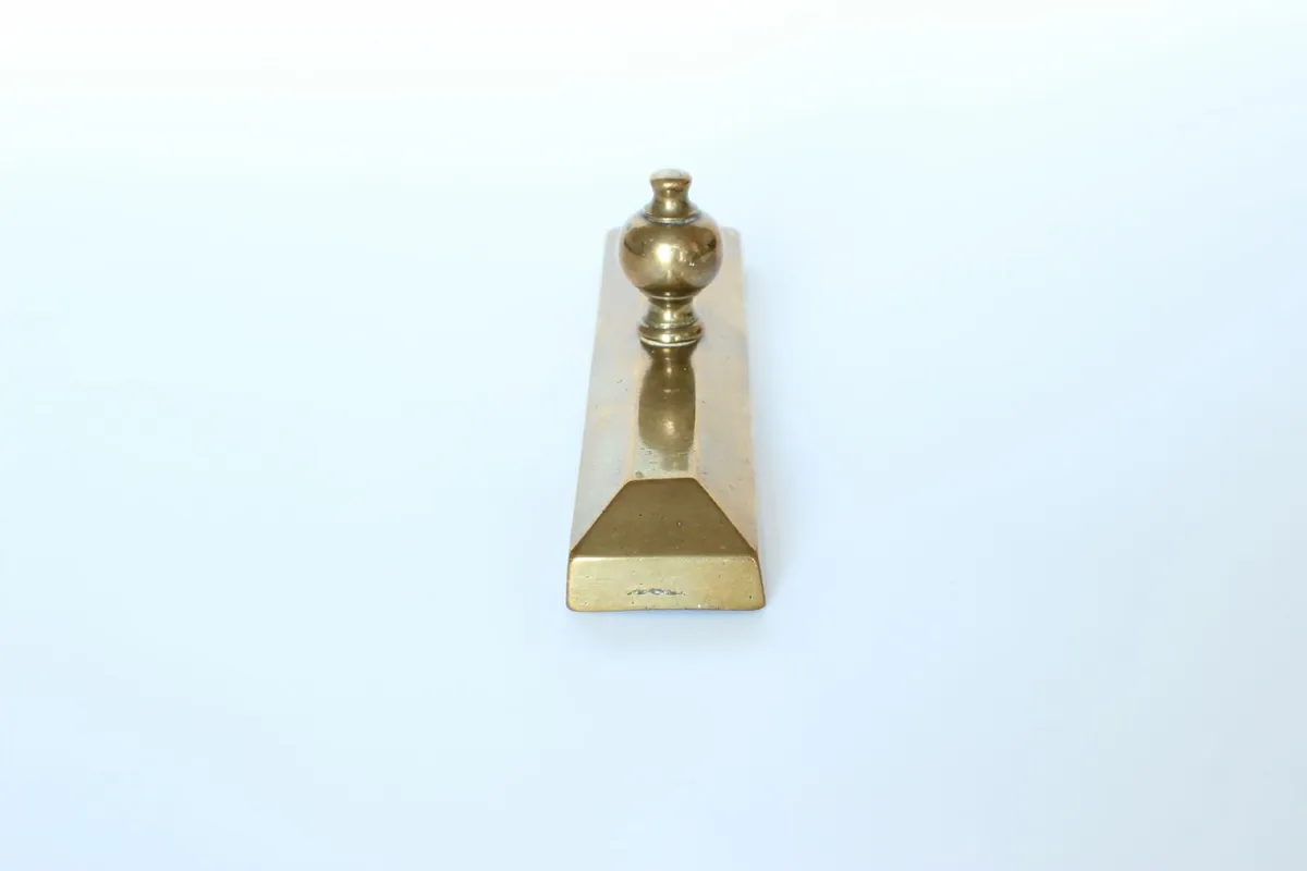Antique Brass Paperweight - Image 3