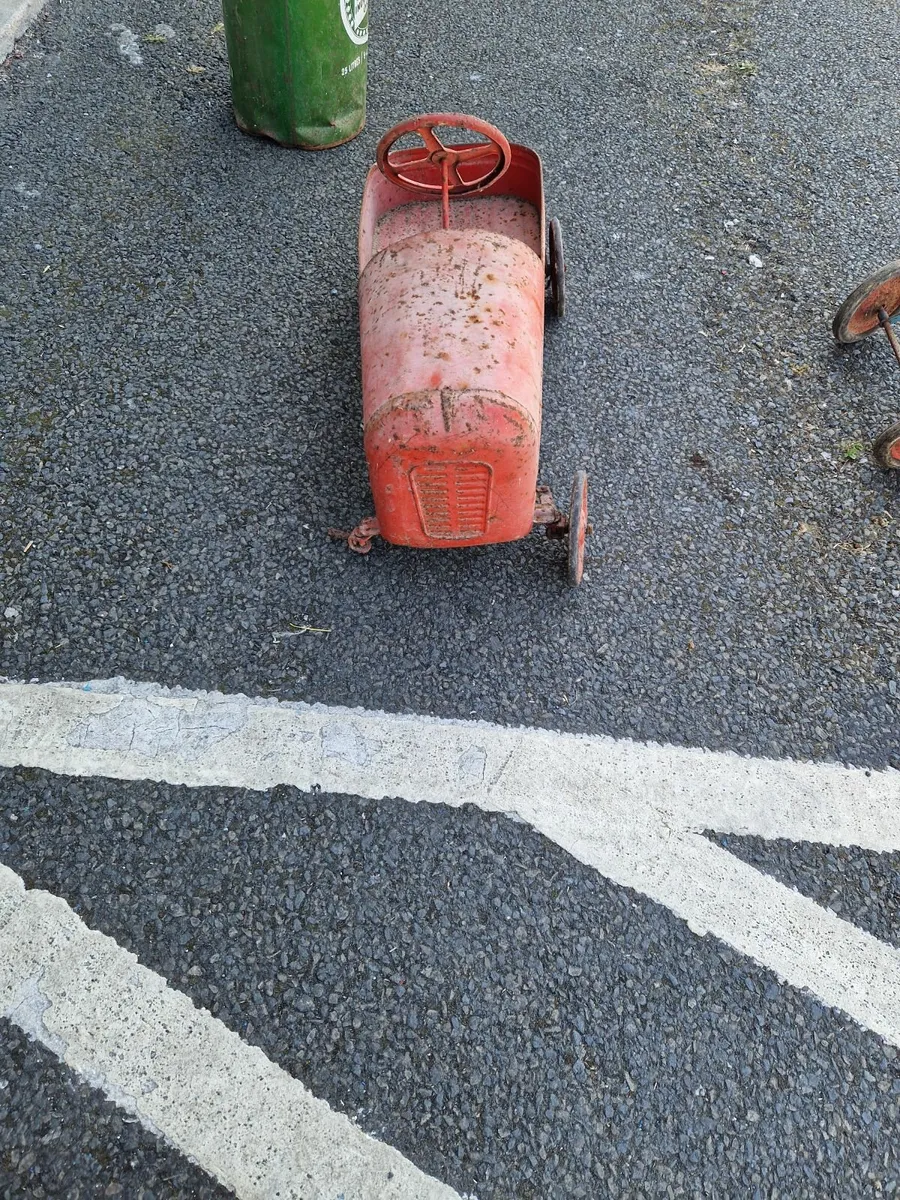 Vintage Triang Childs Pressed Steel Pedal Car - Image 1