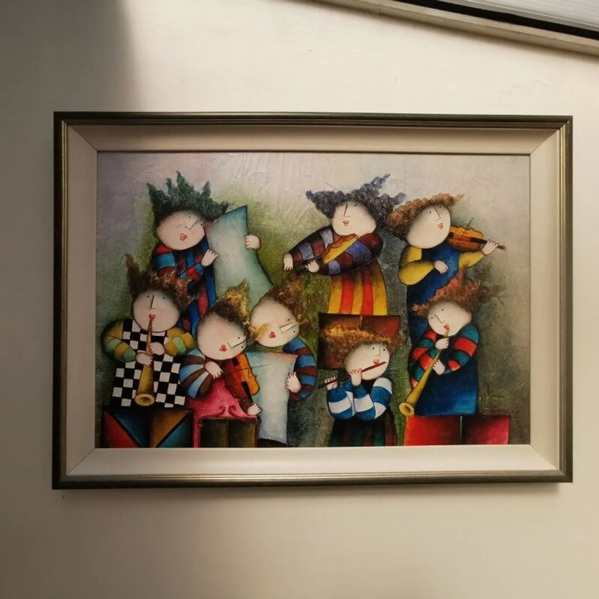 Colourful Oil Painting on Canvas - Image 1