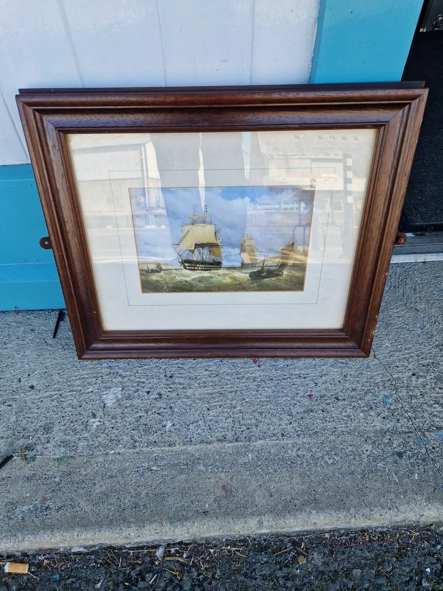 Picture Print Royal Navy Man of War - Image 1