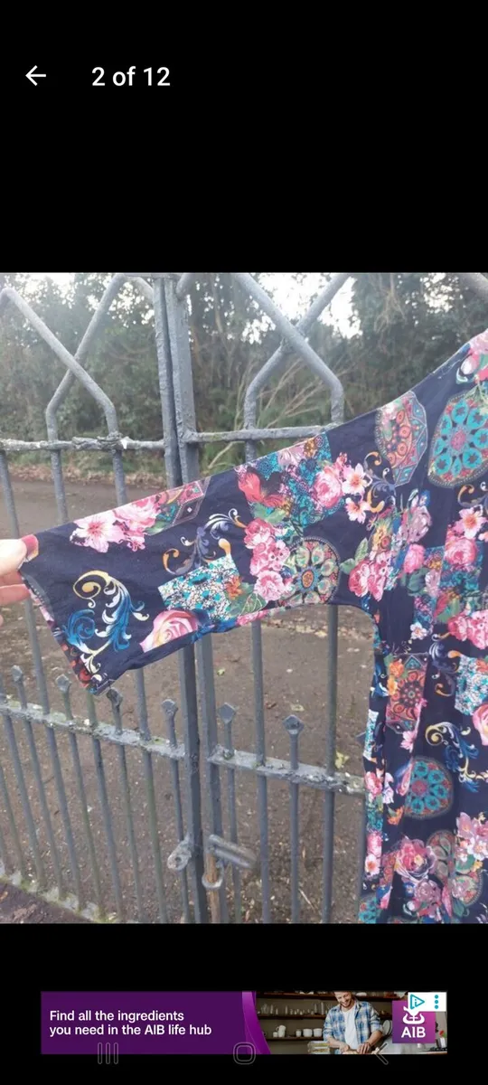 Vintage floral 100% cotton loungewear dress (free - Image 2