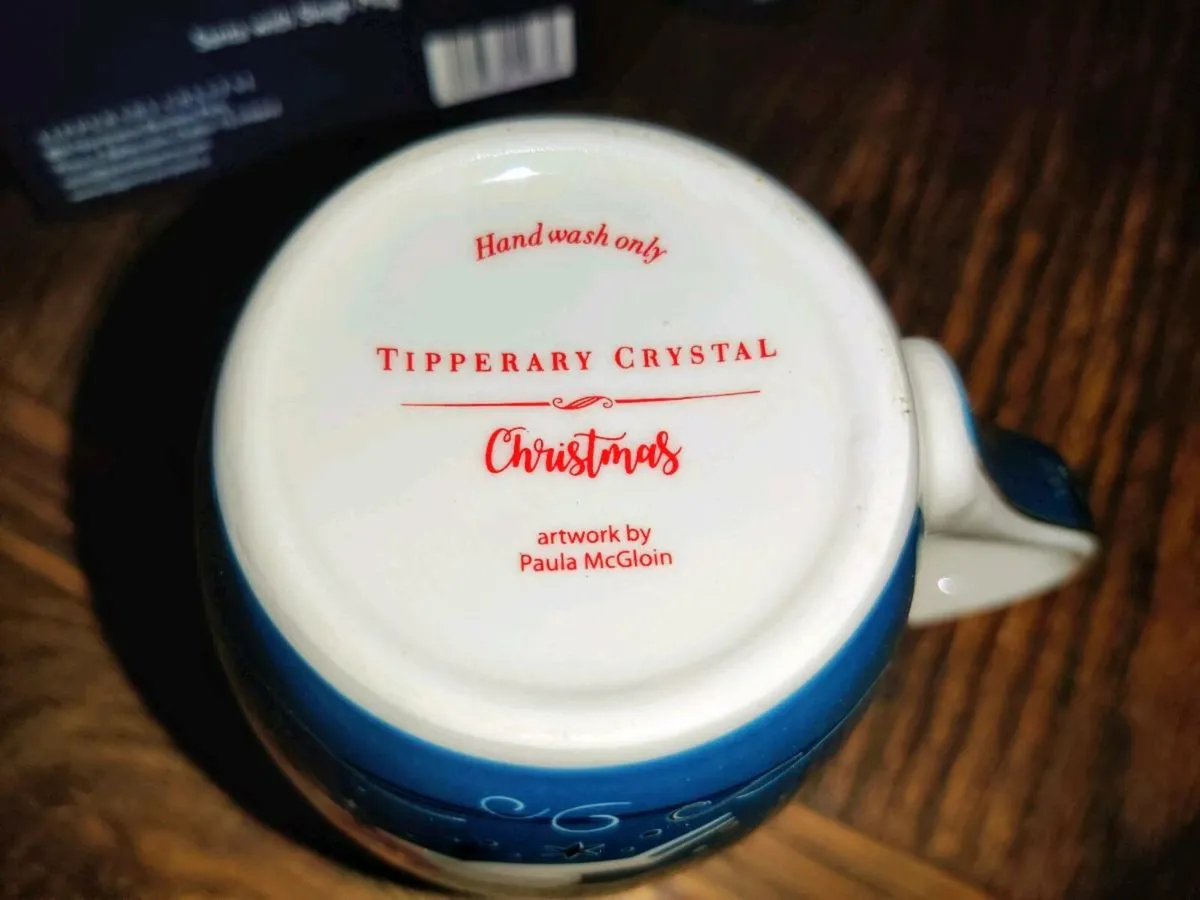 TIPPERARY CRYSTAL SET OF MUGS , In 9CT GOLD ! - Image 3