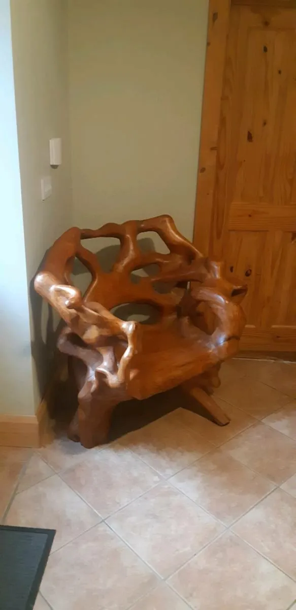 Root chair & coffee table - Image 2