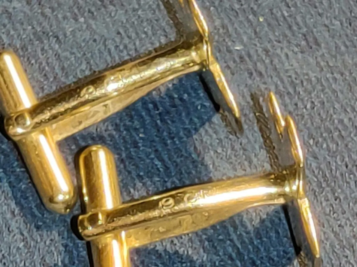 RARE MILLENNIUM 2000, 9CT Gold 4 Gram Cufflinks ! - Image 2