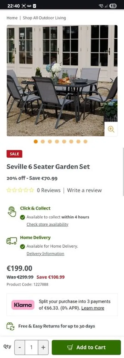 7 Piece Seville Garden Dining Set - Image 3