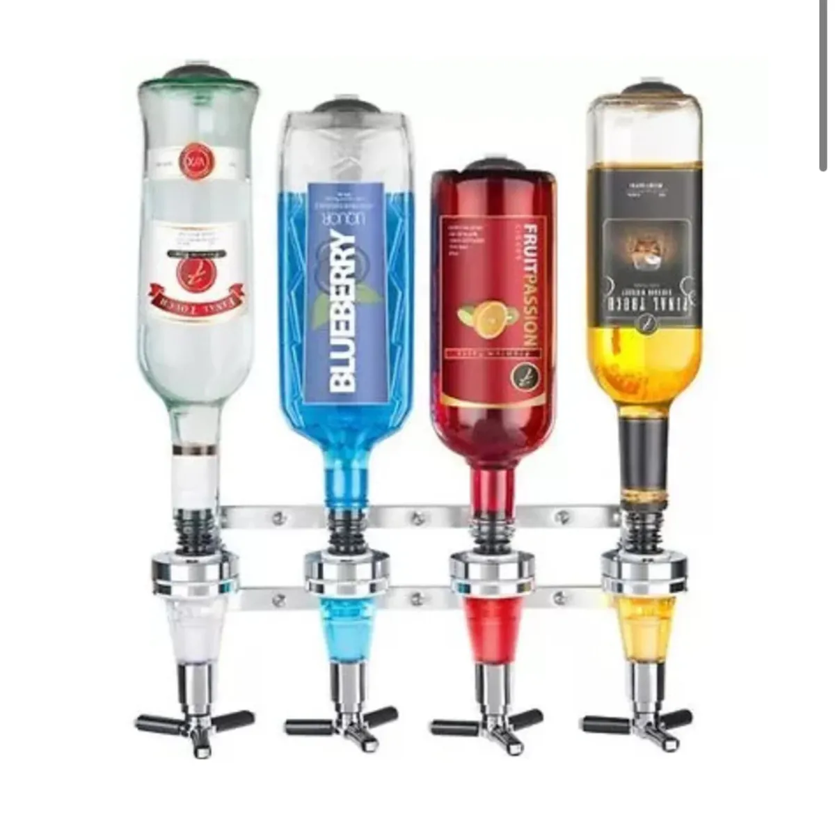 4 Bottle Wall Mounted Optic Dispenser Home Bar NEW - Image 1