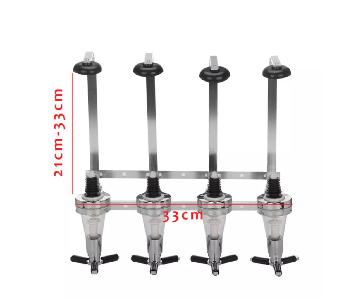 4 Bottle Wall Mounted Optic Dispenser Home Bar NEW - Image 4
