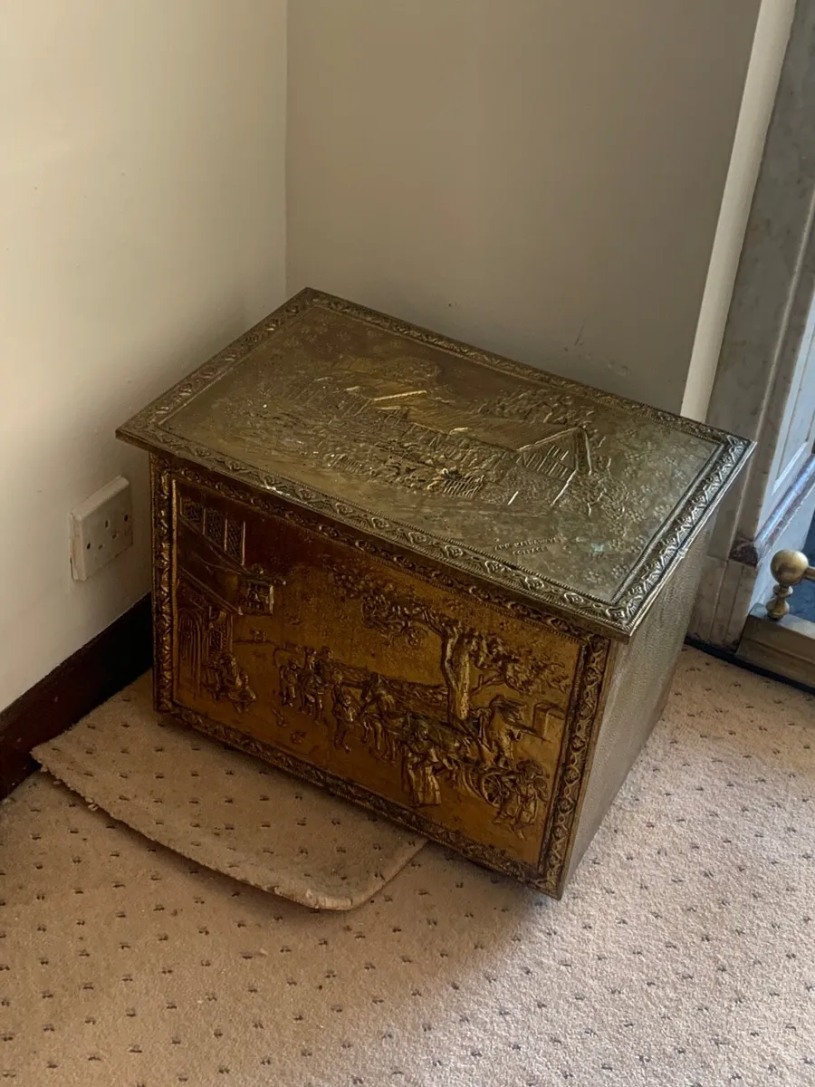 Brass Fire Log Box - Image 1