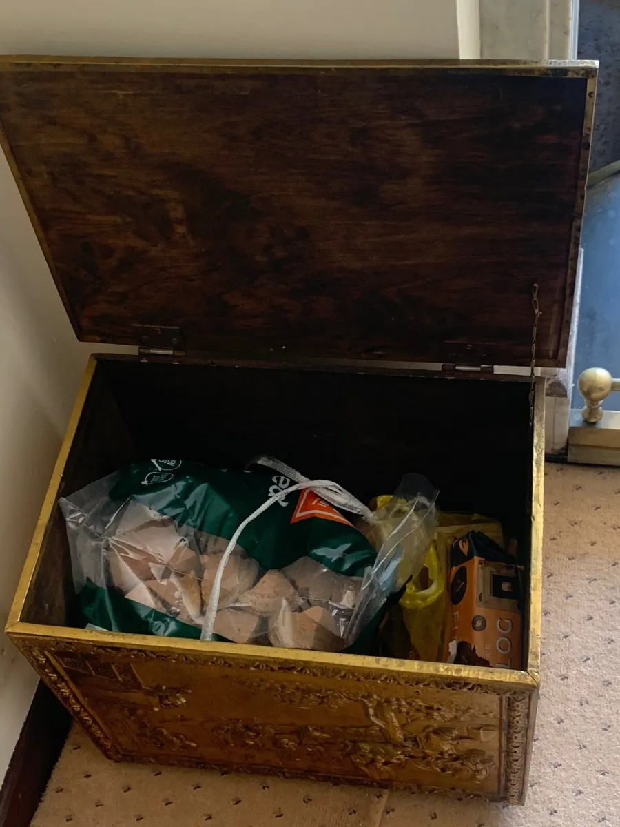Brass Fire Log Box - Image 3
