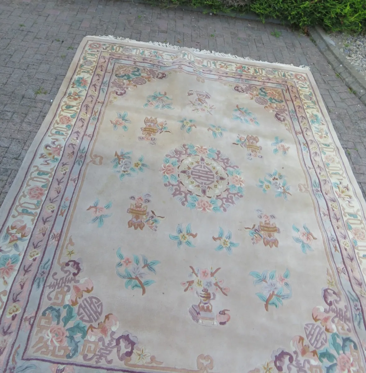Vintage oriental Rug / carpet heavy 267 x 360 cm - Image 1