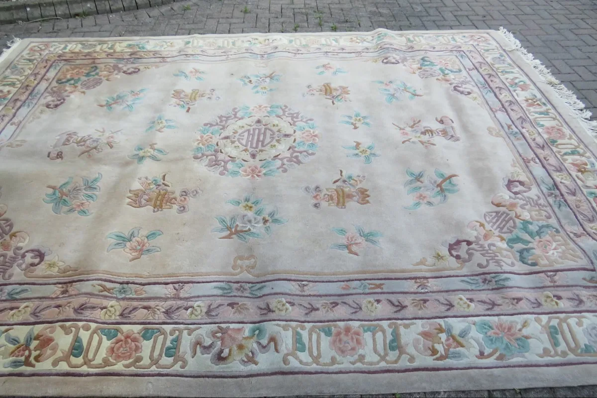 Vintage oriental Rug / carpet heavy 267 x 360 cm - Image 3