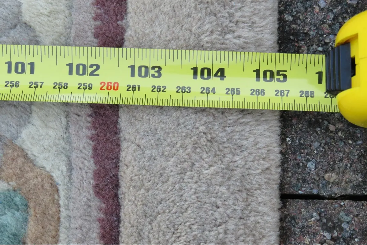 Vintage oriental Rug / carpet heavy 267 x 360 cm - Image 4