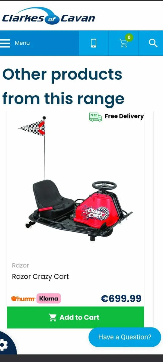 Razor Crazy Cart - Image 1