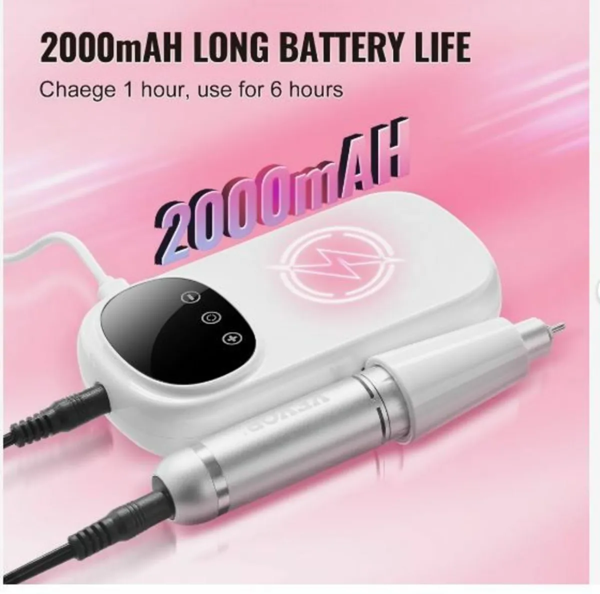 Electric Rechargeable Nail Drill 35000RPM - Image 4