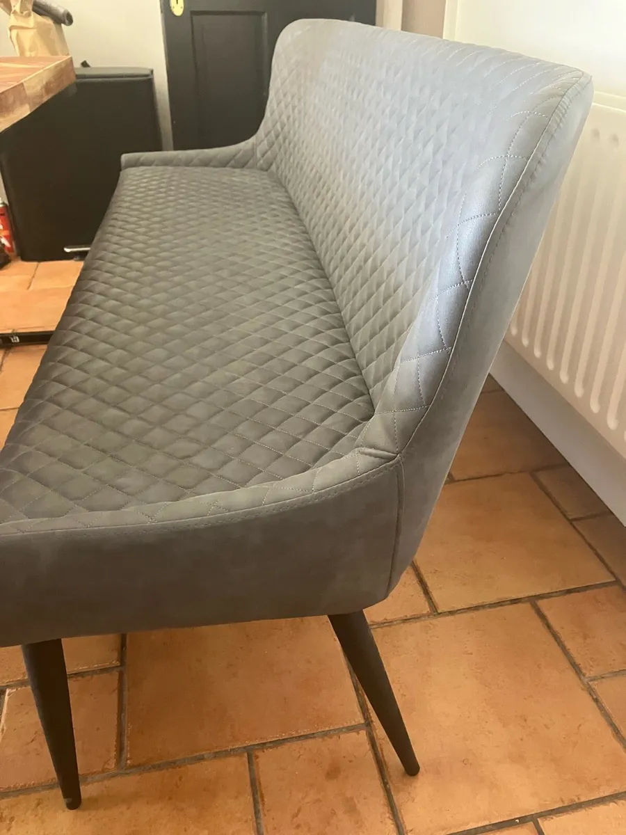 Dining Table Herringbone with Bench & stools - Image 4