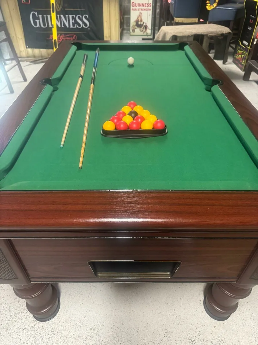 6x3 slate bed pool table - Image 1