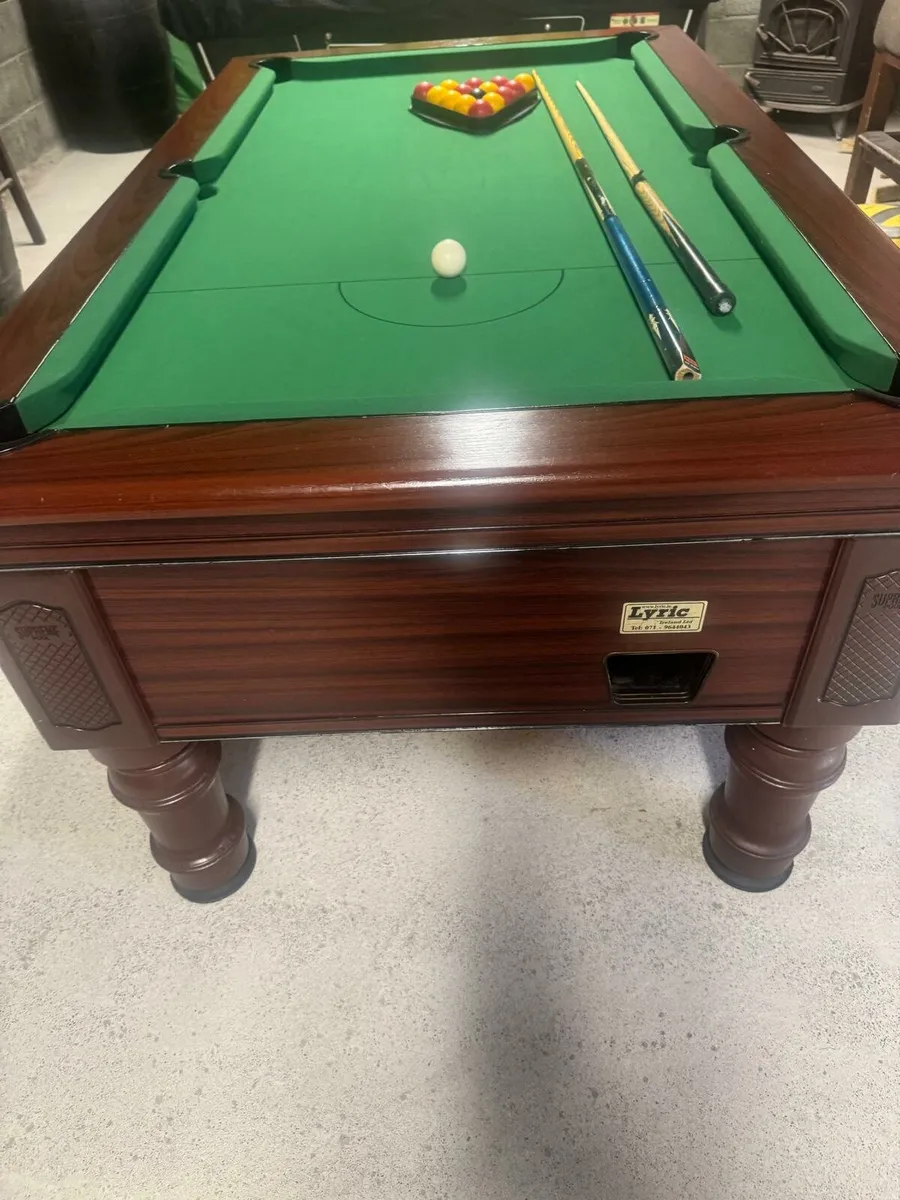 6x3 slate bed pool table - Image 3