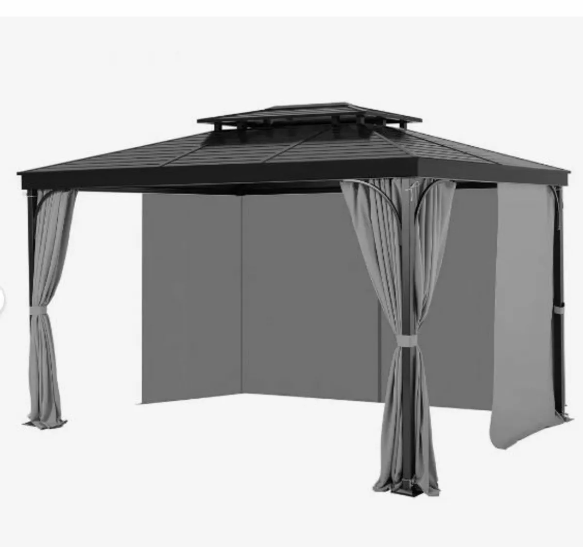 Gazebo Privacy Curtain 12' x 10' x 6.7' Waterproof - Image 1