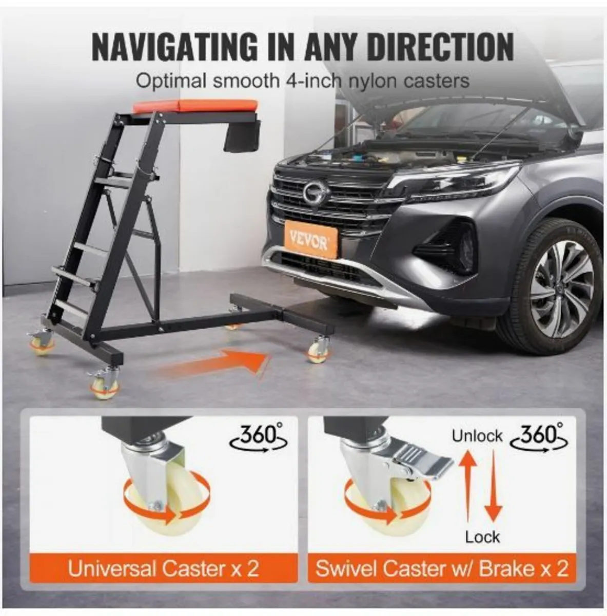 Automotive Creeper, with Adjustable - Image 4