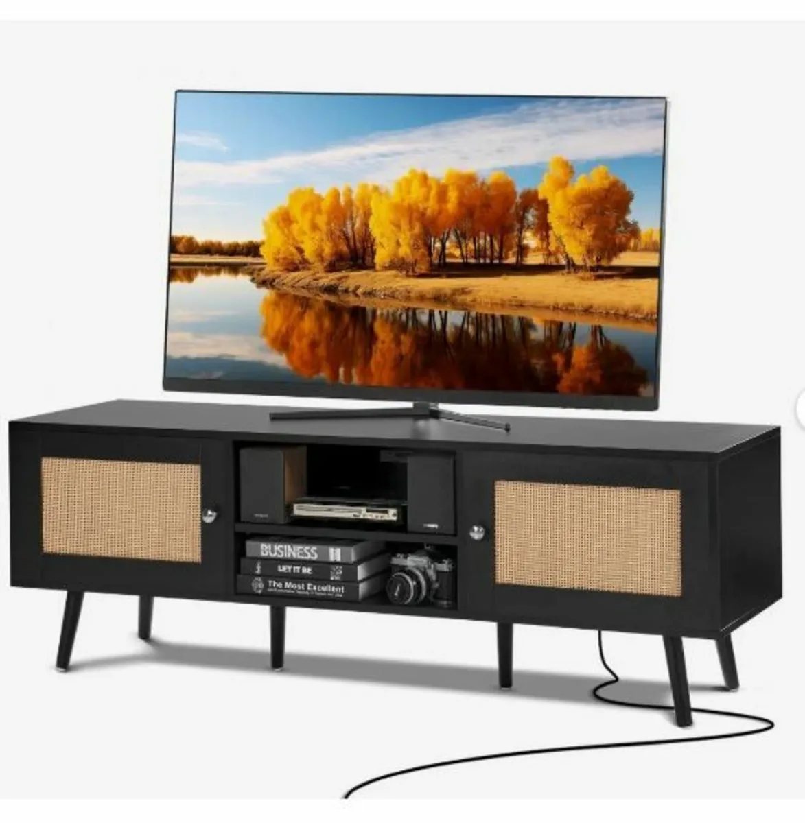 Rattan TV Stand for 65" - Image 1