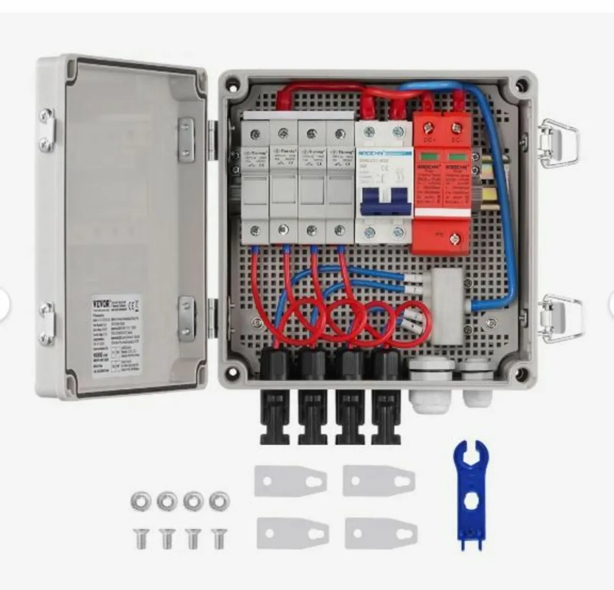 Solar PV Combiner Box 4 String 10A for Solar Pane - Image 1