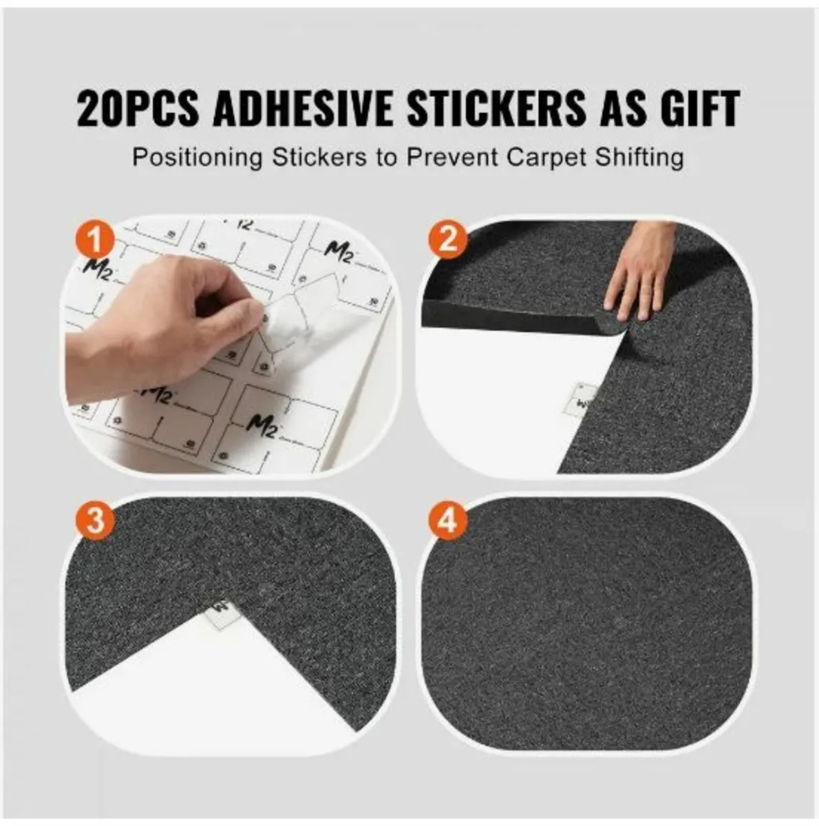 Carpet Tiles Reusable, 20"x 20" Carpet - Image 2