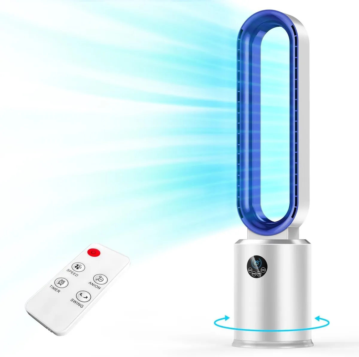 Bladeless Tower Fan 38 inch with remote. - Image 1