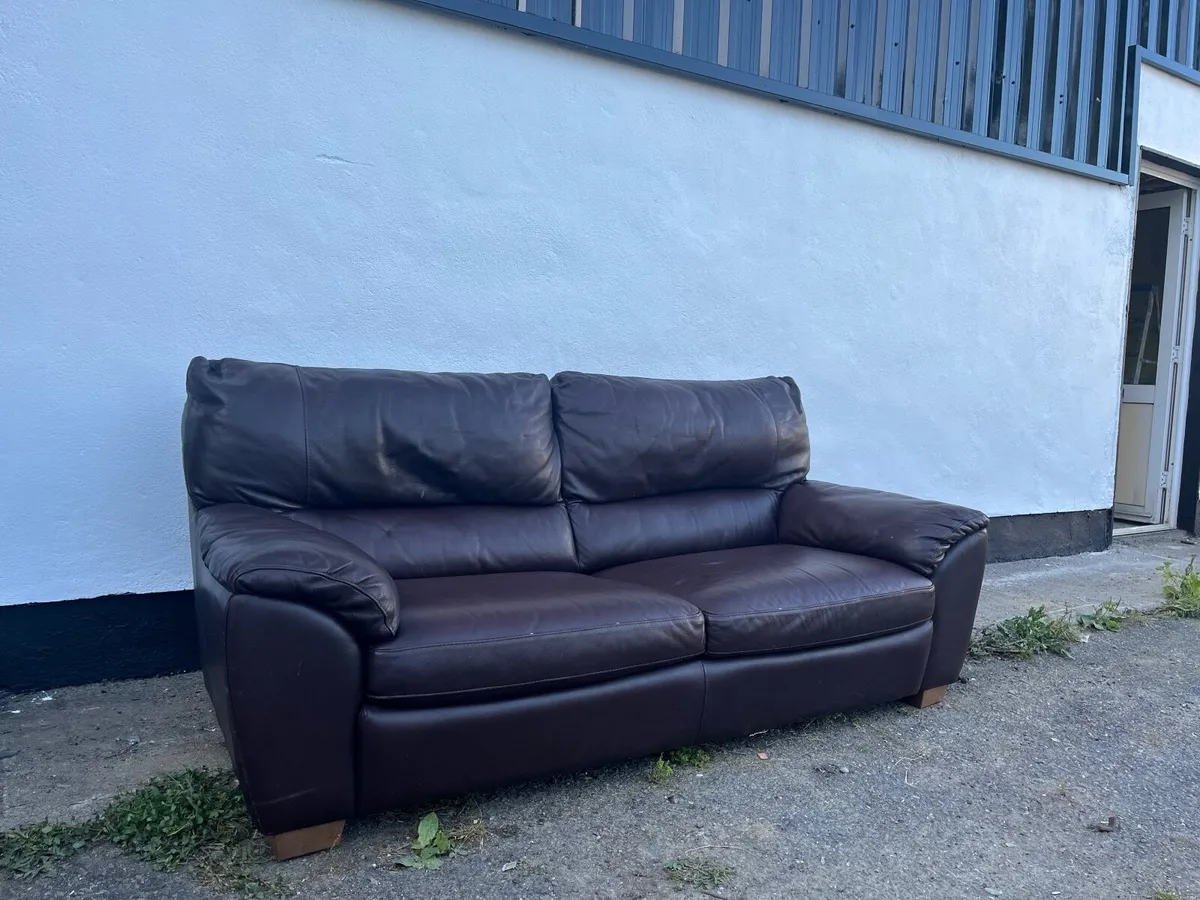 Leather sofa - Image 1