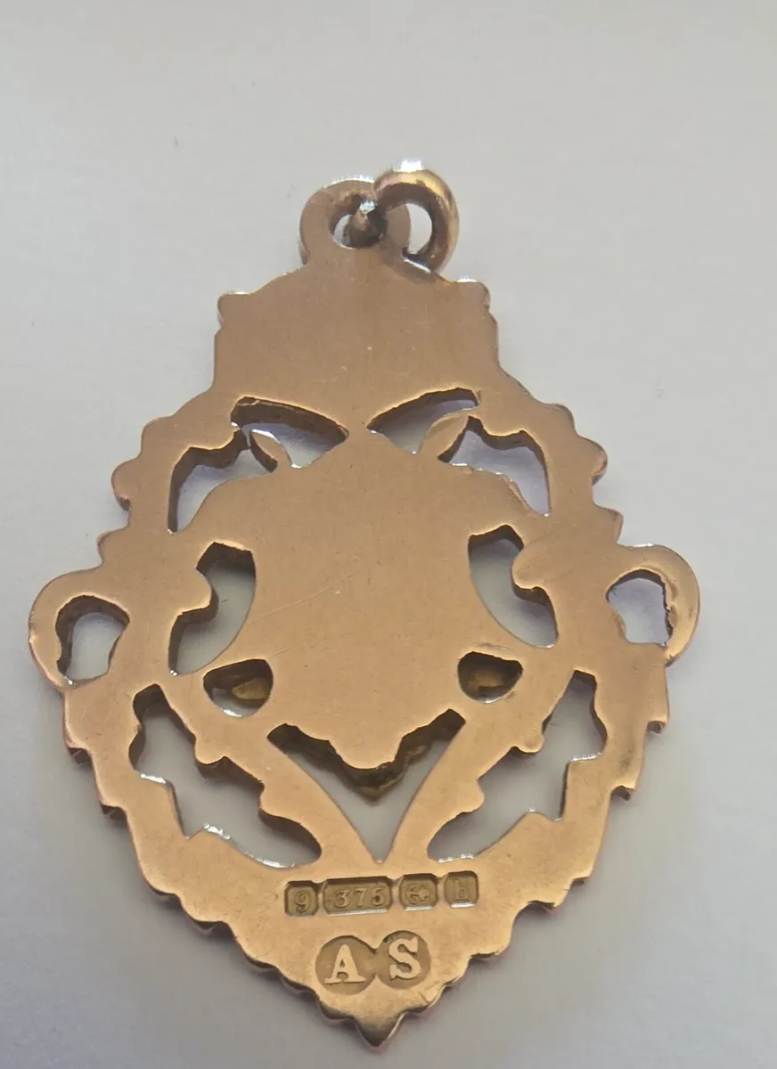 9ct gold medal - Image 2